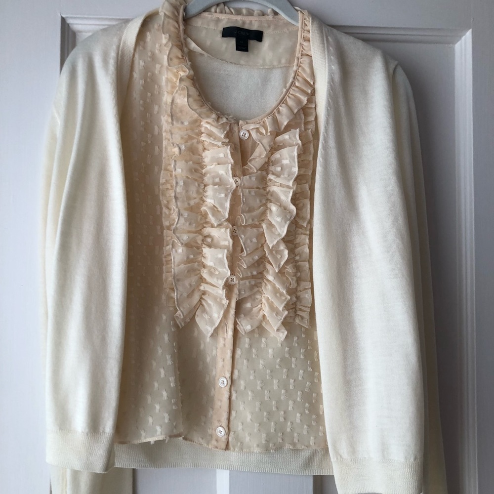 J.CREW Blouse & cardigan set